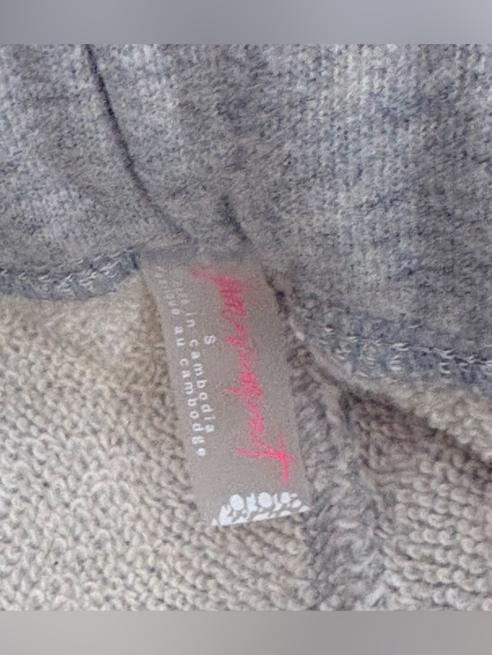 FP Movement Free People Split Second Pants Heather Grey Neon Yellow Wide Leg S - Picture 13 of 15